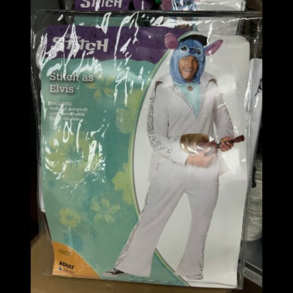 NEW Stitch as Elvis Costume Lilo & Stitch - Spirit Halloween Adult - Picture 1 of 3